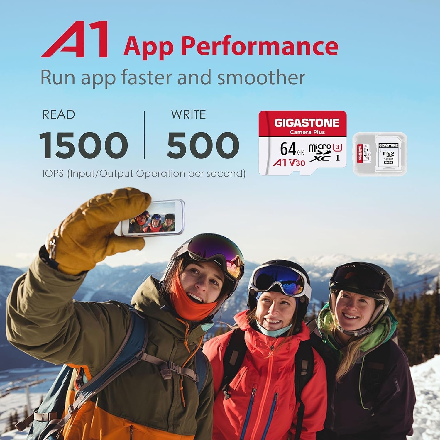 64GB Micro SD Card 5 - Pack, Camera Plus, Microsdxc Memory Card for Wyze Cam, Security Camera, Smartphone, Fire Tablet, 4K Video Recording, UHS - I U3 A1 V30, 95Mb/S, with Adapter - Simplux Electronics