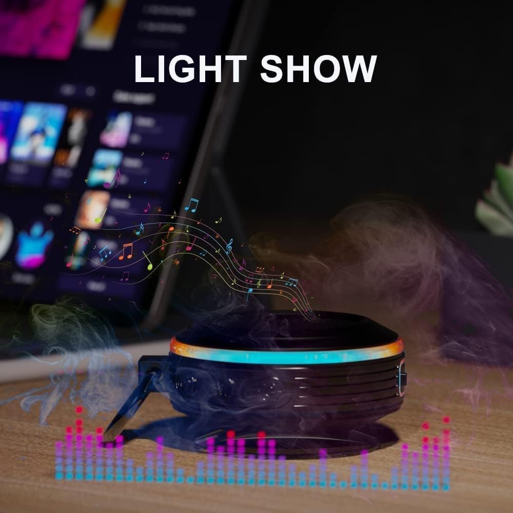 Bluetooth Shower Speaker, Portable Speaker with Subwoofer, IPX7 Waterproof Wireless Speaker, Mini Speaker Stereo with Suction Cups Hook for Beaches, Hiking, Camping, Swimming, Pool Parties - Simplux Electronics